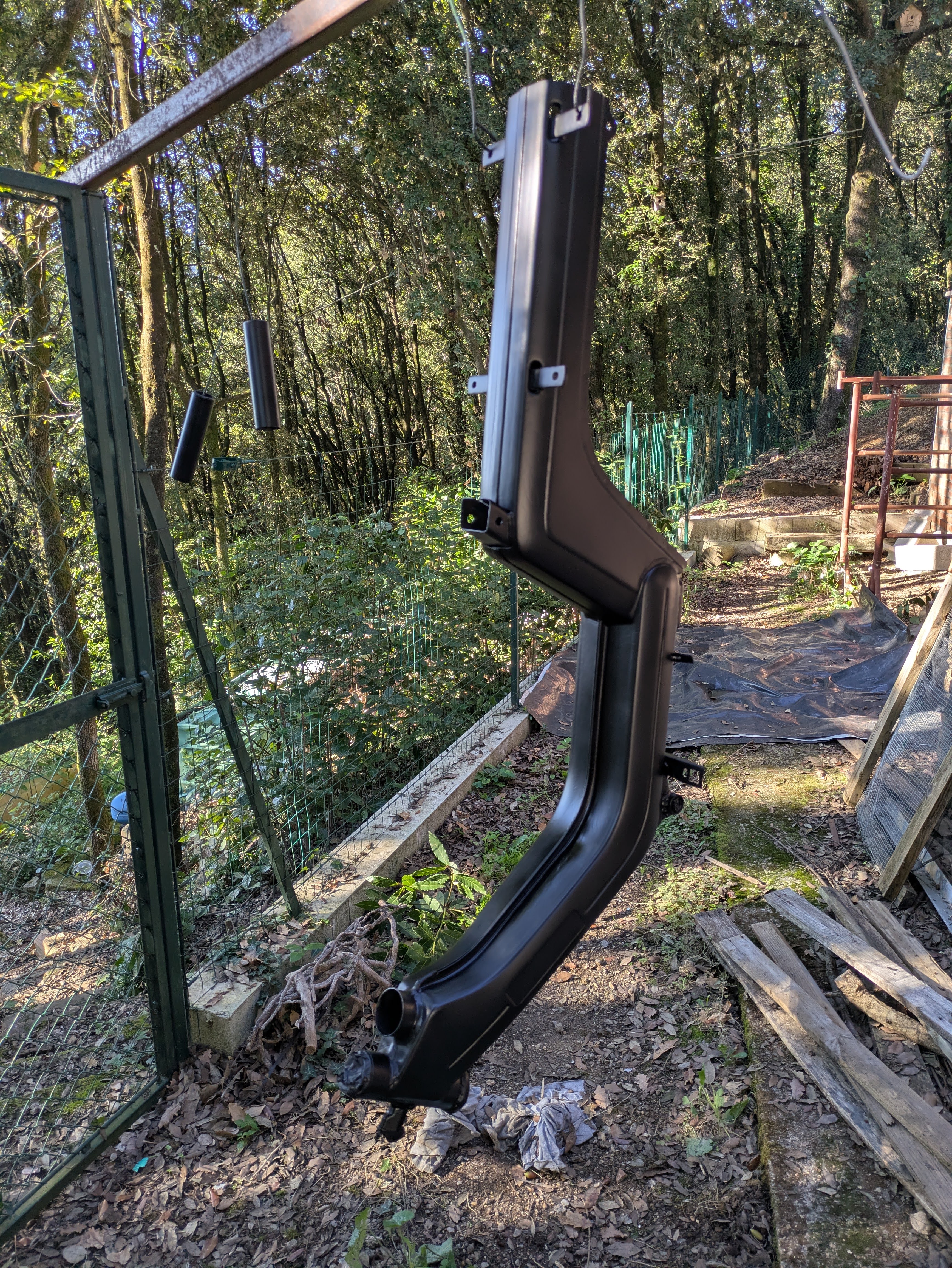 Telaio verniciato in asciugatura